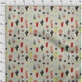 thumbnail image 4 of oneOone Polyester Spandex Dusty Gray Fabric Cactus Craft Projects Decor Fabric Printed By The Yard 56 Inch Wide-CM, 4 of 5