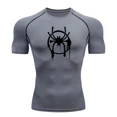 thumbnail image 3 of Camiseta de compresión para hombre, camiseta de manga corta para gimnasio, culturismo, fitness, camisetas deportivas de secado rápido para hombre, camisetas deportivas para correr, ropa deportiva para, 3 of 5