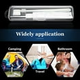 thumbnail image 3 of 2 Pack Travel Size Toothbrush Case Holder Portable Clear Toothbrush and Toothpaste Storage Container Hard Plastic Transparent Toothbrush Carrying Box for Traveling, 3 of 5