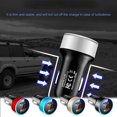 thumbnail image 4 of BJYX 3.1A Dual USB Car Charger With LED Display Universal Mobile Phone Car Chargers, 4 of 15