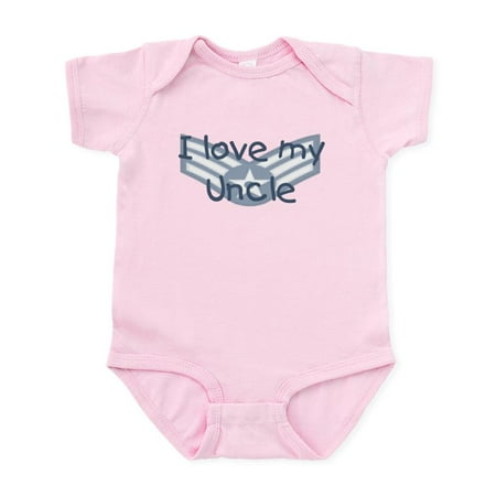 

CafePress - E4 USAF I Love My Uncle Blue Infant Bodysuit - Baby Light Bodysuit Size Newborn - 24 Months