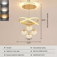 thumbnail image 6 of Modern LED Chandeliers Black/Golden 3-Color Dimmable Pendant Light for Kitchen Island, Dining Room, Living Room, Contemporary Hanging Ceiling Light, Adjustable Height, Perfect for Modern Home Decor, 6 of 12
