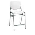 thumbnail image 2 of KFI Studios KOOL Armless Stacking Counter Barstool, White, 2 of 2
