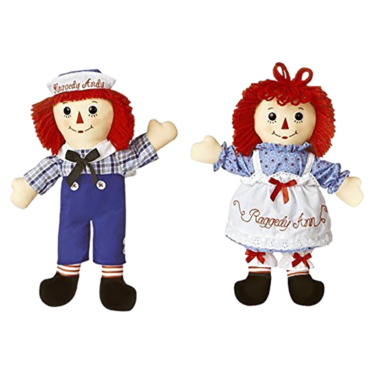 Aurora, Doll, 16'' Raggedy Ann and Raggedy Andy bundle, Multicolor