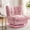 Chenille | Pink, variant on Oversized 360° Swivel Rocker Recliner Chair, High Back Nursery Glider with Soft Chenille Fabric, 300lbs Capacity, Tool-Free 1-Step Assembly for Living Room, Bedroom, Nursery