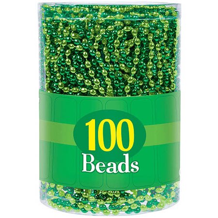 big green beads necklace