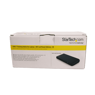 StarTech MST30C2DPPD USB-C Dual-Monitor Docking Station for Laptops