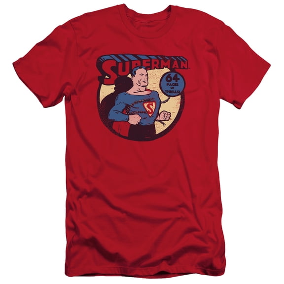 Dc - Superman 64 - Slim Fit Short Sleeve Shirt - Large