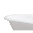 thumbnail image 6 of 48" Cast Iron R5101BL-GLD Soaking Clawfoot Tub and Tray with External Drain in Polished Gold and Matte Black Clawfeet, 6 of 10