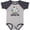 Baseball Heather and Navy, variant on Inktastic Zebra My Boppa Loves Me Boys or Girls Baby Bodysuit