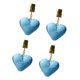 thumbnail image 1 of 4 pinzas de resina para mantel, pesas para mantel, antideslizantes, en forma de corazón. Azul, 1 of 9