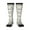 2 Black-1, variant on Flamingo Palm Trees print thigh-high socks, crafted for both men and women with a stretchy, high-opaque design perfect for daily wear