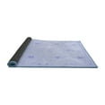 thumbnail image 2 of Ahgly Company Indoor Round Solid Blue Modern Area Rugs, 3' Round, 2 of 4