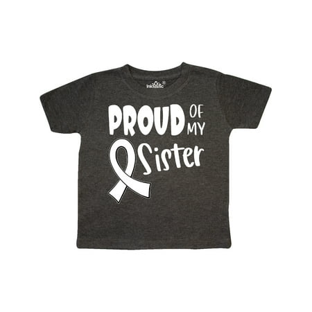 

Inktastic Proud of my Sister Blindness Awareness White Ribbon Gift Toddler Boy or Toddler Girl T-Shirt