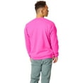 thumbnail image 2 of Hanes Unisex Ecosmart Crewneck Sweatshirt - SAFETY PINK - M, 2 of 2