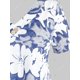 thumbnail image 3 of Más el tamaño de la impresión floral de oscilación camiseta Rosegal Camisetas tallas grandes, 3 of 5