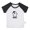 Short Black Raglan T-shirt #A, variant on Hello Funny T shirt For Baby, Newborn Babies Animal Penguin T-shirts, Infant Tops, 0-24M Kids Graphic Tees Clothing (Short Black Raglan T-shirt, 0-6 Months)