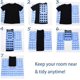thumbnail image 5 of Organizador de ropa para camisetas de niños, organizador de ropa con herramienta de plástico duradera para doblar de manera fácil y rápida, organizador de armario de tamaño familiar para viajes en, 5 of 5