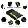 thumbnail image 6 of ROLOWAY Fireproof Document Bag (15 x 11 inch) with 2 Pockets & Waterproof Zipper, Fireproof Money Bag, Fire Safe Bag with Reflective Strip, Fireproof Envelope for Cash, Legal Documents Safe (Black), 6 of 6