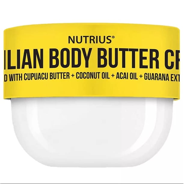 Nutrius Brazilian Body Butter Cream Vegan Friendly, Smooth, Fast