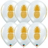 Pineapple Luxe Luau Summer Party Standard 11" Latex Balloons, Gold Clear, 20 CT