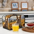 thumbnail image 6 of Xecao Cute Corgi Sunflower Print 2 Slice Toaster Cover with Pockets, Small Appliance Cover, Dust and Fingerprint Protection, Machine Washable, 6 of 7