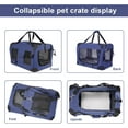 thumbnail image 4 of Cat Carrier Pet Carrier Bag Dog Crate 28"x 20"x 20"Portable Collapsible with Soft Warm Blanket/Bowl for Puppy Up to 30 lbs Sturdy Transport Carrier Long Trips/Traveling/Indoor/Outdoor, 4 of 14