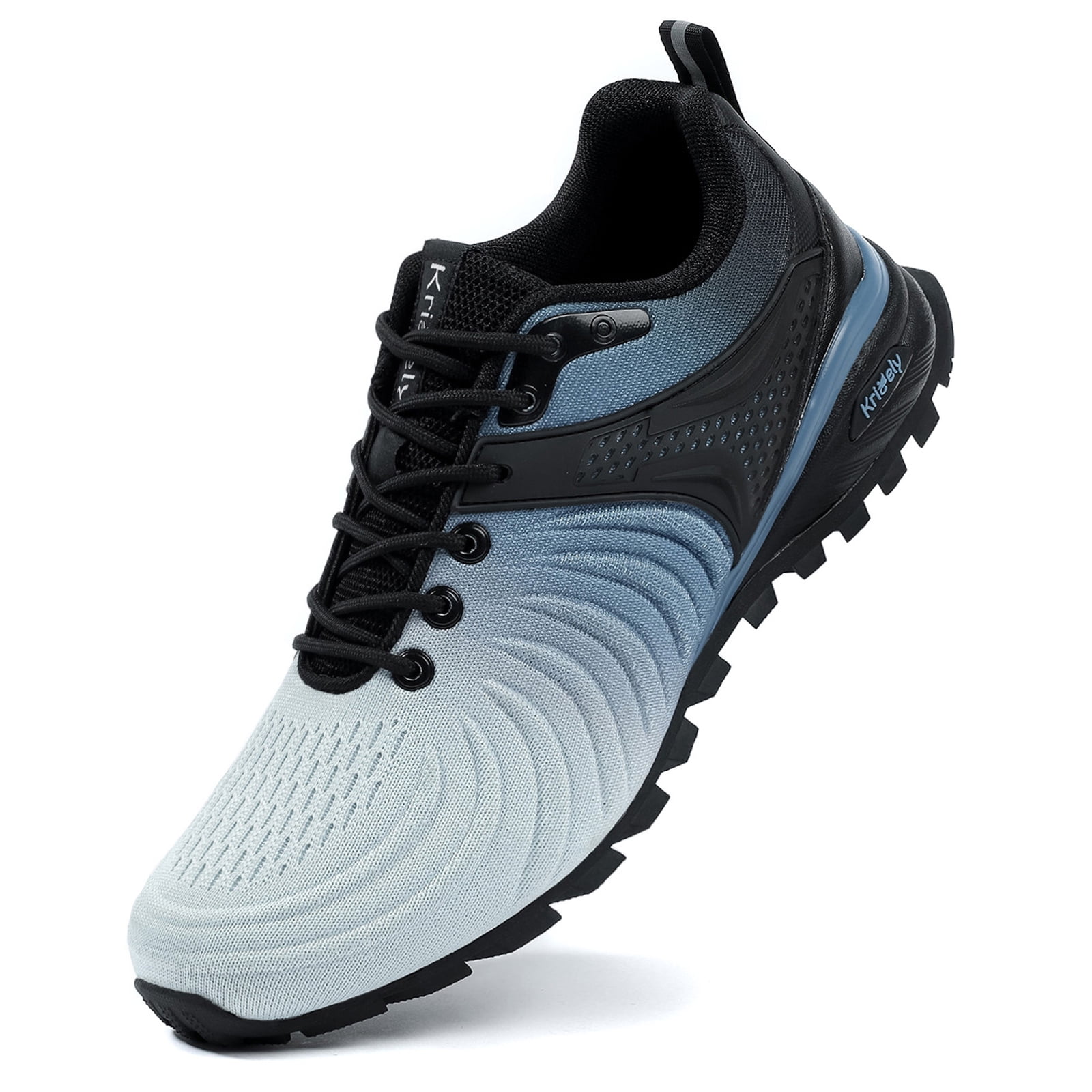 Kricely Men's Trail Running Shoes Fashion Walking Hiking Sneakers for Men Tennis Cross Training Shoe Outdoor Snearker Mens Casual Workout Footwear Tie dye Size 12