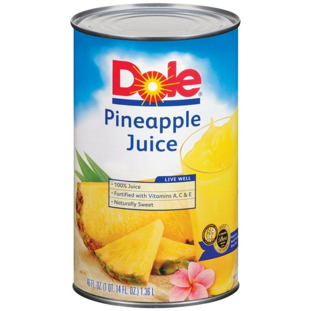 Dole Pineapple Juice, 46Ounce Cans (Pack Of 12)