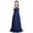 Navy Blue, variant on Aiihoo Kids Girls Halter Neck Chiffon Lace Long Dresses Wedding Evening Party Dance Prom Maxi Gown Dress Burgundy 12