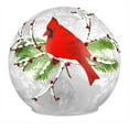 thumbnail image 2 of Haute Decor 6 Inch Diameter Cardinal Christmas Globe Light Battery Operated, 2 of 2