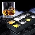 thumbnail image 2 of Molde para cubitos de hielo, cuadradas, de silicona, para whisky, color negro, 2 of 4