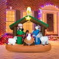 thumbnail image 2 of Costway 6FT Inflatable Christmas Birth of Jesus Scene Nativity Xmas Lighted Decoration, 2 of 10
