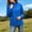 #Blue, variant on Women's Stand Collar Full Zip Lightweight Windbreaker Jacket,Elastic Cuffs Casual Sports Coat with Zip Pockets,Gold,Women's Plus Size XL
