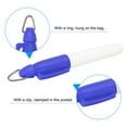 thumbnail image 5 of Unique Bargains Mini Permanent Markers Dry Erase Pen with Keychain Clip, 3 Pack Blue, 5 of 5
