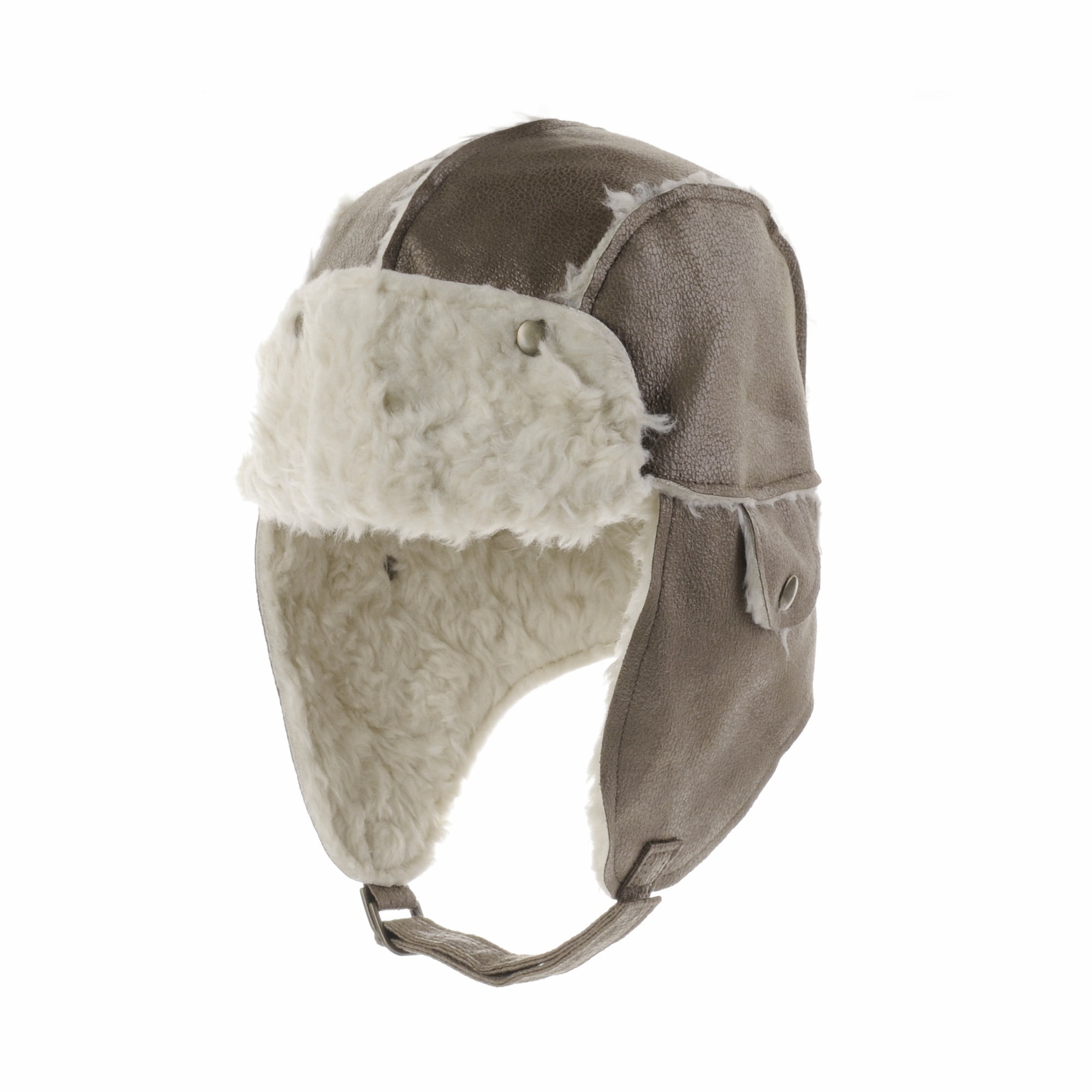 leather flap hat