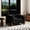 Black, variant on 44" Arm Chair, Green | Relaxing Lounging with 24 - inch Depth | Fleece Main Material | Sinuous Spring Seat and Oak Legs