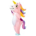 thumbnail image 2 of Déguisement Gonflable Rose Unicorn pour Adulte, 2 of 8