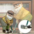 thumbnail image 3 of Golfing Gnome Crafts Statue Garden Table Ornament Decor, 3 of 4