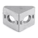 thumbnail image 4 of Soporte de esquina, 10 piezas de aleación de aluminio L Soporte de ángulo de aluminio Soporte en forma de L Construido para durar, 4 of 9