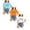 Blue 1PCS & White 1PCS & Orange 1PCS, variant on XEGLSBU 3 Pack Girls T Shirts Short Sleeve Floral Print Soft Summer Round Neck Comfort Fit Tops for Kids Daily Wear Breathable Shirt Size 12-14 Years