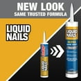 thumbnail image 7 of Liquid Nails Ultra Quik Grip 10 oz. White Interior and Exterior Construction Adhesive, 7 of 7