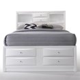 thumbnail image 4 of ACME Lit Grand 8 Tiroirs en Bois avec Rangement Blanc, 4 of 6