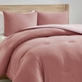 thumbnail image 6 of Virtu Comforter Sets, All Season Lightweight Reversible Full Size Comforter Sets, 3-Pc Bedding Sets, Pink/Plush pink, 6 of 8