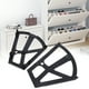 thumbnail image 5 of Organizador de zapatos para el hogar hueco de dos capas en color negro con detalle de bisagra, 5 of 8