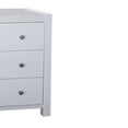 thumbnail image 3 of Benzara Capacious Shiny White Finish 3 Drawers Chest with Metal Glides Storage, 3 of 6