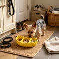 thumbnail image 2 of Ceramic Pet Dog Bowls,Banana Shaped 2 in 1 Pet Feeding Bowls and Water Bowl for Small Dogs,Cute Household Pet Daily Feeding Supply, 2 of 6