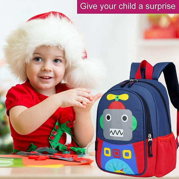 Kids Backpack Schoolbag Lightweight Children Elementary School Bag Large Capacity Preschool Kindergarten Book Travel Bag Red