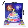 thumbnail image 2 of Happy Birthday Pop Up Card, Boasting Vivid Multicolor Visuals & Embedded Musical Birthday Blessings, for Using As A Granddaughter Birthday Card, Grandson Birthday Card, Or, 2 of 5