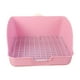 thumbnail image 1 of Caja de arena para conejos, bandeja para orinar, jaula antisalpicaduras, inodoro, caja de cama para Rosa, 1 of 8